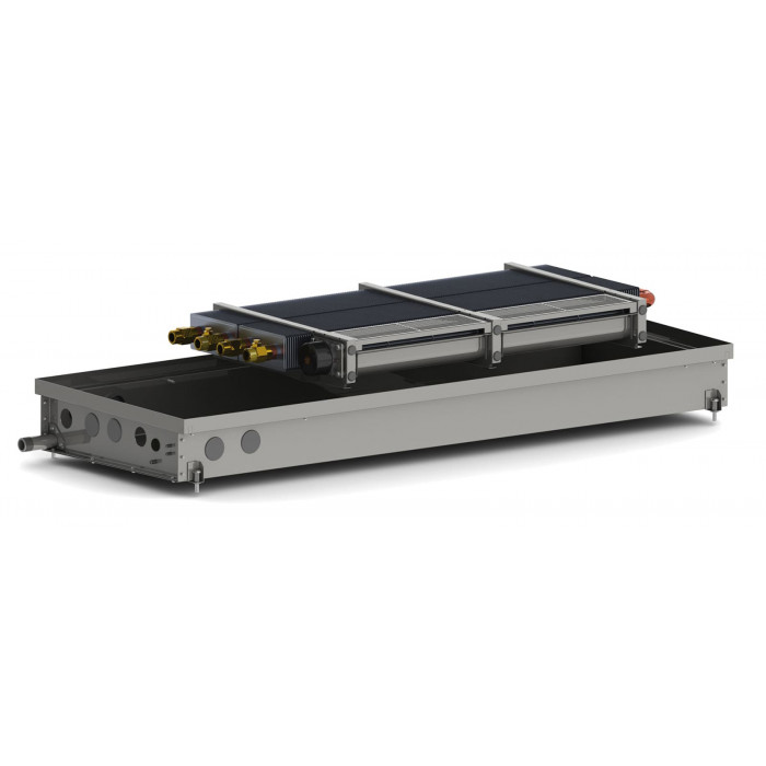 Внутрішньопідлоговий конвектор Carrera SV2 Hydro 105 Inox 38х200 см