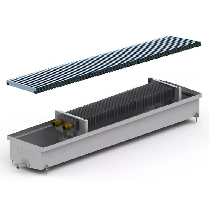 Внутрішньопідлоговий конвектор Carrera C Hydro 120 Inox 23х175 см Hi-Tech