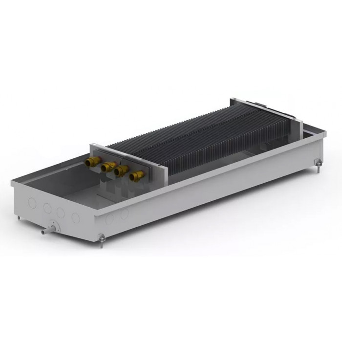 Внутрішньопідлоговий конвектор Carrera C2 Hydro 120 Inox 38х100 см