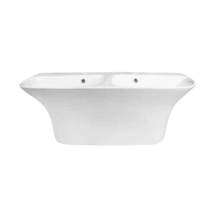 Раковина підвісна моноблок Qtap Virgo 1000х410х360 White з донним клапаном QT1811G760W