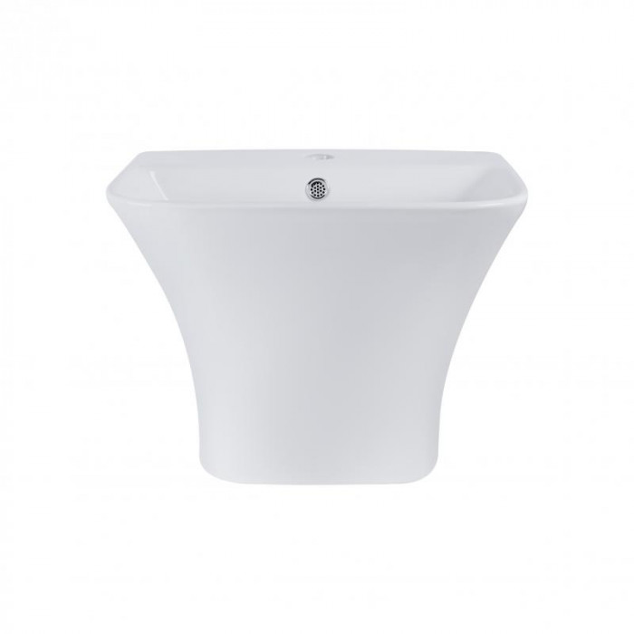 Раковина підвісна моноблок Qtap Crow 500х400х385 White з донним клапаном QT0511G815W