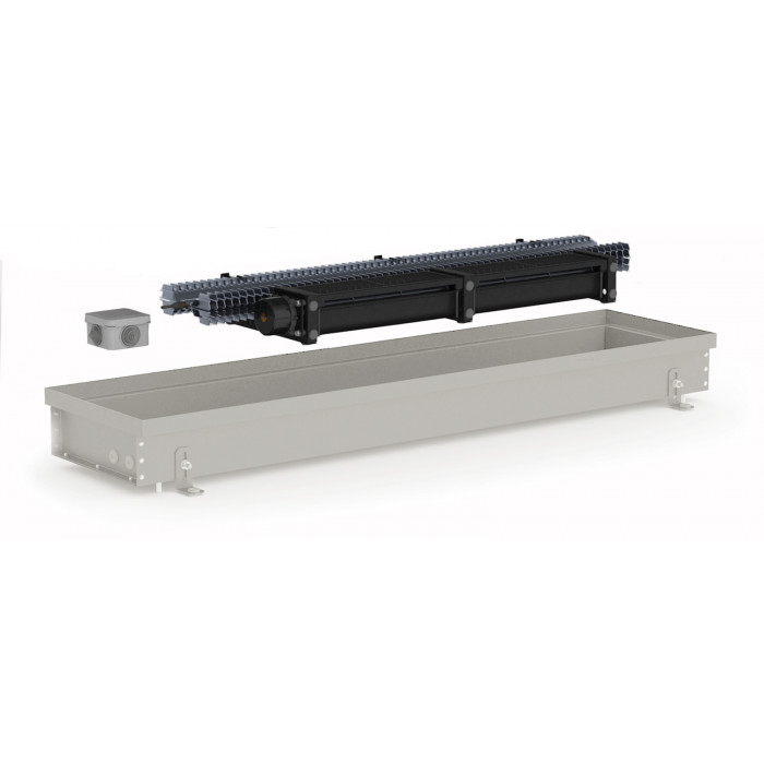 Внутрішньопідлоговий електричний конвектор Carrera SEV 90 Inox 25х225 см