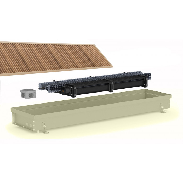 Внутрішньопідлоговий електричний конвектор Carrera SEV 90 Alum 25х300 см WR