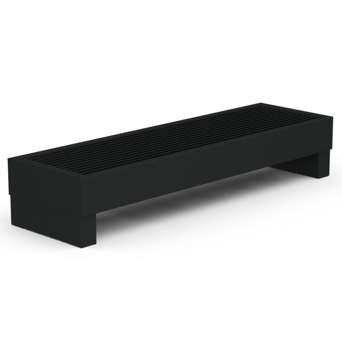 Підлоговий конвектор чорний Carrera FR2H 29х150 см грати Ral