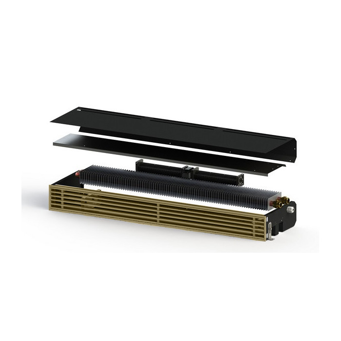 Цокольний конвектор Carrera DV 105 27.5х200 см грати Ral