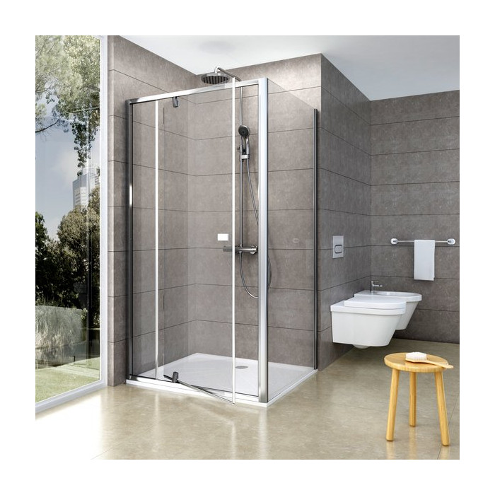 Двері для кабіни Ravak Pivot PDOP2-100 блискучий профіль, прозоре скло 03GA0C00Z1