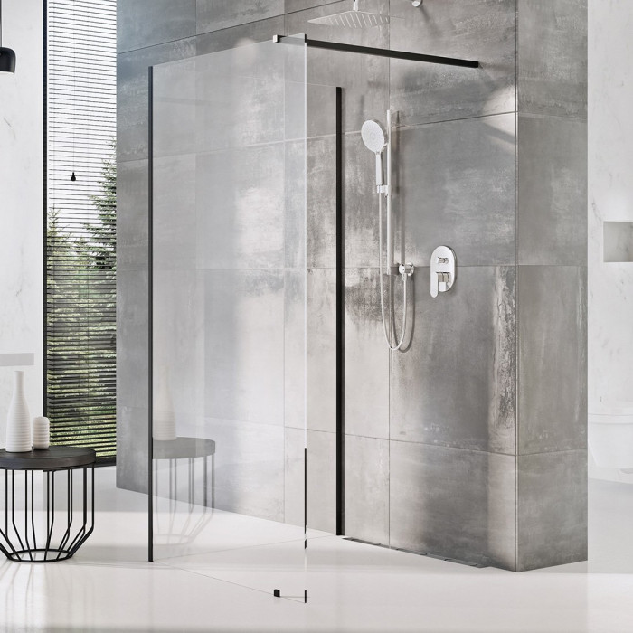 Комплект скла Ravak ST Walk-In Corner 1100 x 800 x 2000 чорний + транспарент GW1CD4300Z1