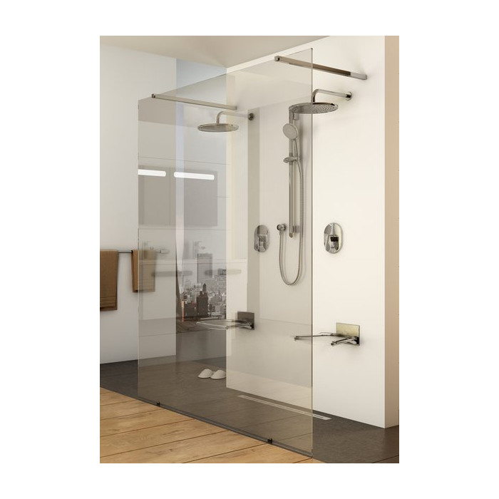 Скло душової стінки Ravak Walk In Free-120 v.200 bright alu+Transparent GW9FG0C00Z1