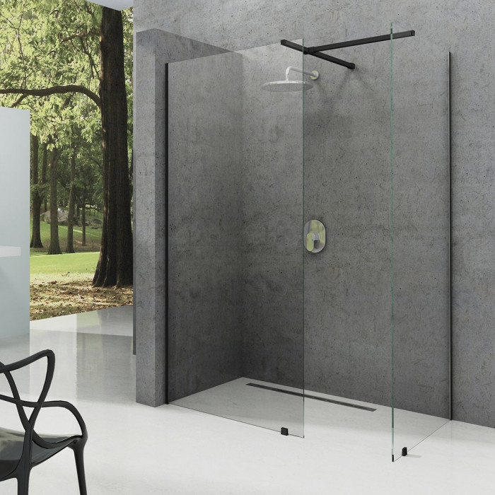 Скло душової стінки Ravak ST Walk-In Wall 1600 x 2000 чорний + транспарент GW9WS0300Z1