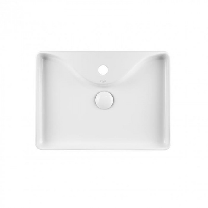 Раковина-чаша Qtap Crow 515х370х120 White з донним клапаном QT0511A064W