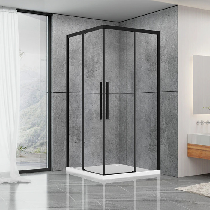 Душевая кабина Dusel DL194B Black Matt 100x100 519412
