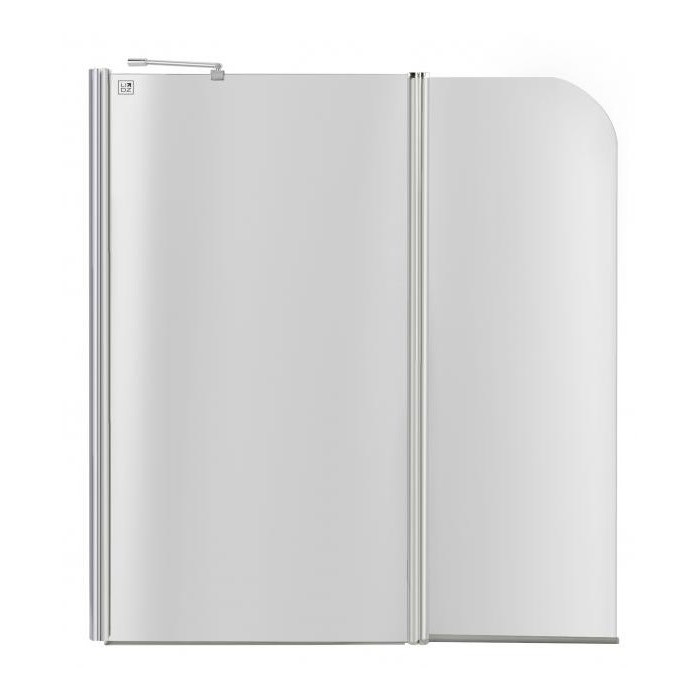 Штора на ванну Lidz Brama SS120x140L.CRM.TR скло прозоре 6 мм, ліва