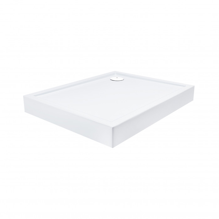 Душевой поддон Qtap Tern 301812W 100x80x12 см + сифон