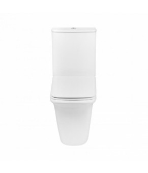 Унитаз-компакт Qtap Kalao безободковый с сиденьем Soft-close QT08221213AW