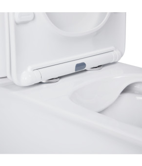 Унитаз-компакт Qtap Nando безободковый с сиденьем Soft-close QT12221222AW