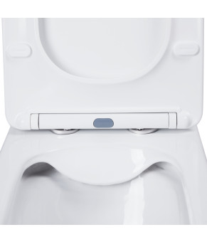 Унитаз-компакт Qtap Nando безободковый с сиденьем Soft-close QT12221222AW