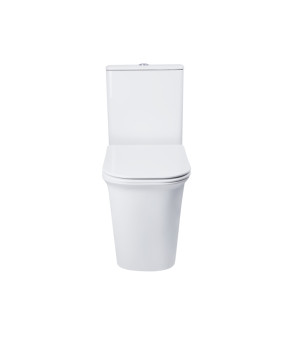 Унитаз-компакт Qtap Nando безободковый с сиденьем Soft-close QT12221222AW