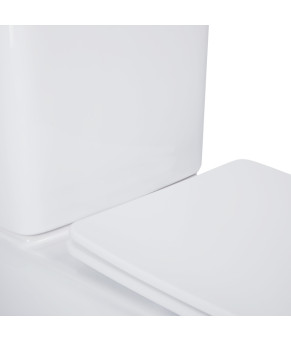 Унитаз-компакт Qtap Nando безободковый с сиденьем Soft-close QT12221222AW