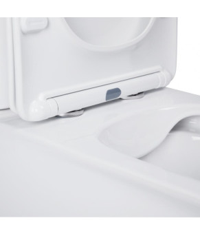 Унитаз-компакт Qtap Nando безободковый с сиденьем Soft-close QT12221222AW