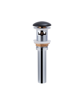 Раковина подвесная моноблок Qtap Virgo 550х430х400 Matt black с донным клапаном QT1811037GMB
