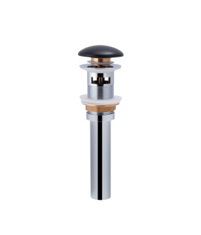 Раковина подвесная моноблок Qtap Virgo 550х430х400 Matt black с донным клапаном QT1811037GMB