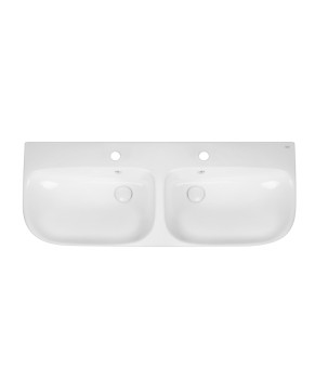 Раковина подвесная моноблок Qtap Virgo 1000х410х360 White с донным клапаном QT1811G760W
