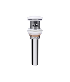 Раковина подвесная моноблок Qtap Virgo 1000х410х360 White с донным клапаном QT1811G760W