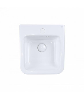 Раковина подвесная моноблок Qtap Tern 370х410х400 White с донным клапаном QT1711G808W