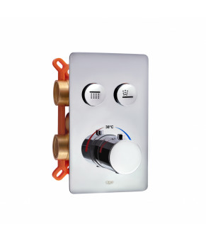 Термостатическая душевая система скрытого монтажа Qtap Votice QT6442T105NKCSET