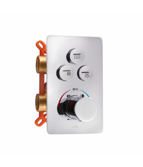 Термостатическая душевая система скрытого монтажа Qtap Votice QT6443T105NKCSET