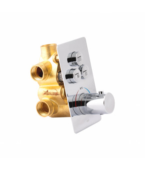 Термостатическая душевая система скрытого монтажа Qtap Votice QT6443T105NKCSET