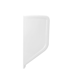 Перегородка для писсуара подвесная Qtap Crow 100x390x830 White