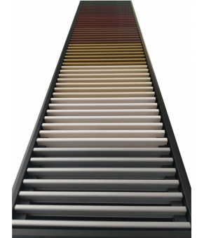 Внутрипольный электрический конвектор Carrera SEV 90 Black 25х200 см Hi-Tech цветная