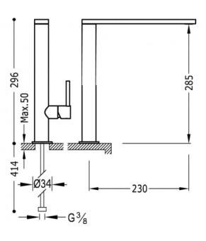 Cмеситель для раковины MAX TRES 06290501