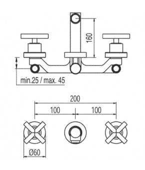 Cмеситель для раковины MAX TRES 163152