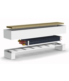 Напольный конвектор черный Carrera 4FR2H 18.2х175 см решетка Ral