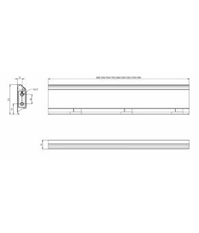 Плинтусный конвектор белый Carrera BR 21 6х150 см