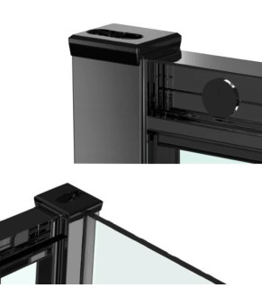 Душевая кабина Dusel EF-184BP Black Matt Paint 900x900x1900