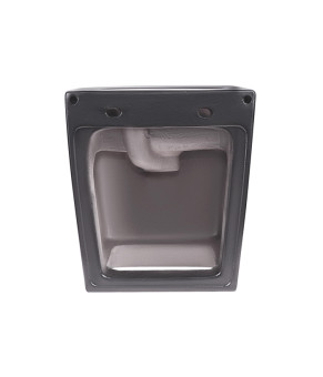 Раковина подвесная моноблок Qtap Tern 370х410х400 Matt black с донным клапаном QT1711G808MB