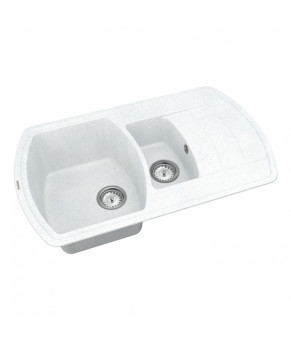 Кухонная мойка Vankor Norton NMP 04.86 White stone + сифон