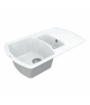 Кухонная мойка Vankor Norton NMP 04.86 White stone + сифон