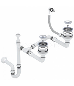 Кухонная мойка Vankor Norton NMP 04.86 White stone + сифон