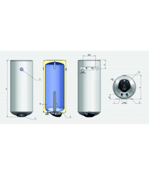 Водонагреватель Eldom Eureka 120 2x1.0 kW WV12046D