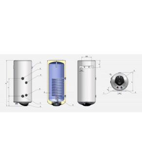 Водонагреватель Eldom Green Line Eureka 80 SLIM 2x1.0 kW 0,49 m² WV08039SLD (WV08039SRD)