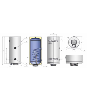 Водонагреватель Eldom Thermo 150 2.0 kW 72280MGNT
