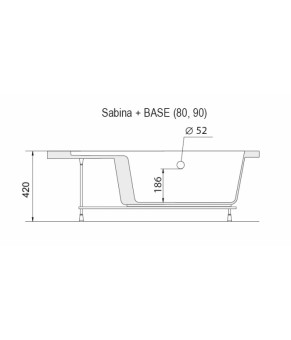 Панель для глубокого поддона Ravak Sabina 80 см A914001020