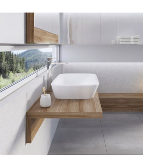Умывальник накладной керамический Ravak Ceramic 600 R прямоугольный XJX01160002