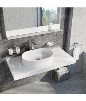 Умывальник накладной керамический Ravak Ceramic Slim-O XJX01155001