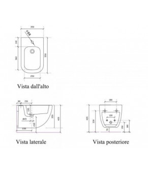 Біде Galassia Plus Design 6112