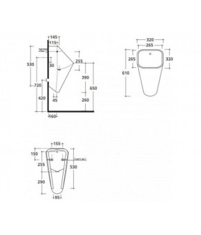 Пісуар Galassia Meg11 5408